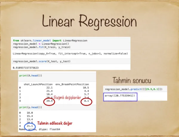 Basit Doğrusal Regresyon / Linear Regresyon 6 regresyonn