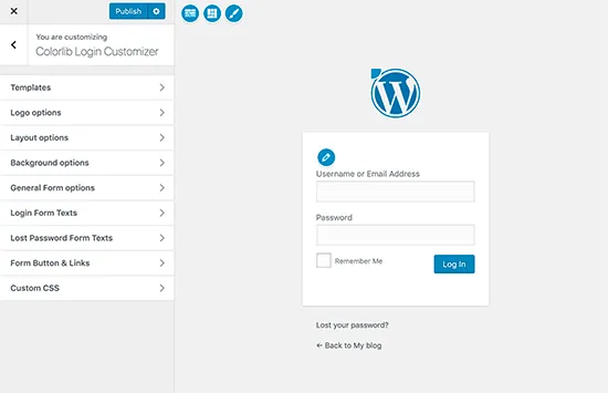 WordPress Giriş Sayfası Oluşturma - Detaylı Anlatım 37 logincustomizer