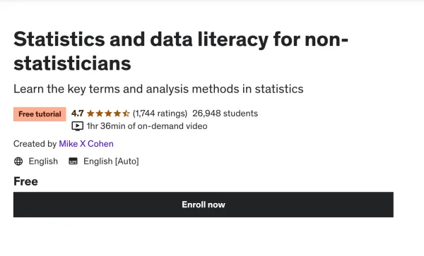 6 Best Free Online Courses for Statistics for Data Science in 2025 6 udemystatistics