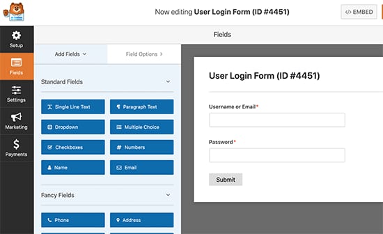 wpforms form builder
