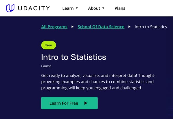 6 Best Free Online Courses for Statistics for Data Science in 2025 2 udacitystatistics